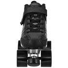 Pacer Aero black roller skate, front view