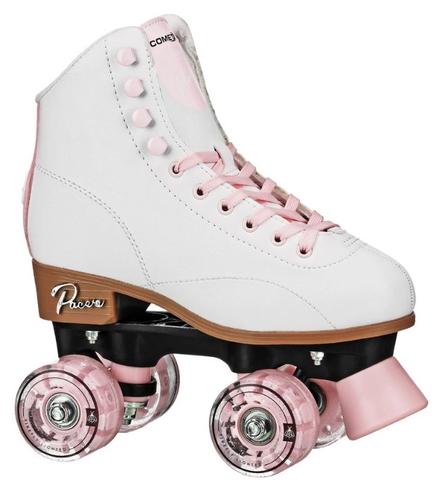 Pacer Comet White Light-Up Roller Skate