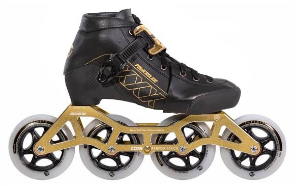 Powerslide Triple X Gold Size 3-5.5 Adjustable Skate