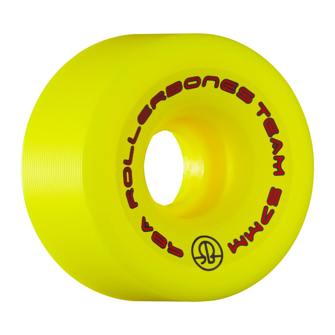 Rollerbones Team 57mm quad wheel, yellow, 98A