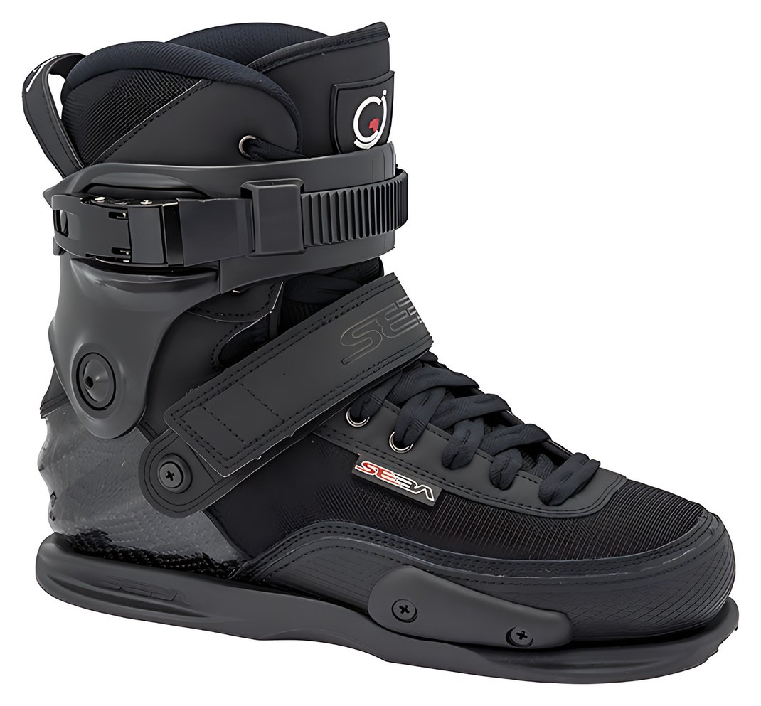 Seba CJ Carbon street skate boot, black, side view