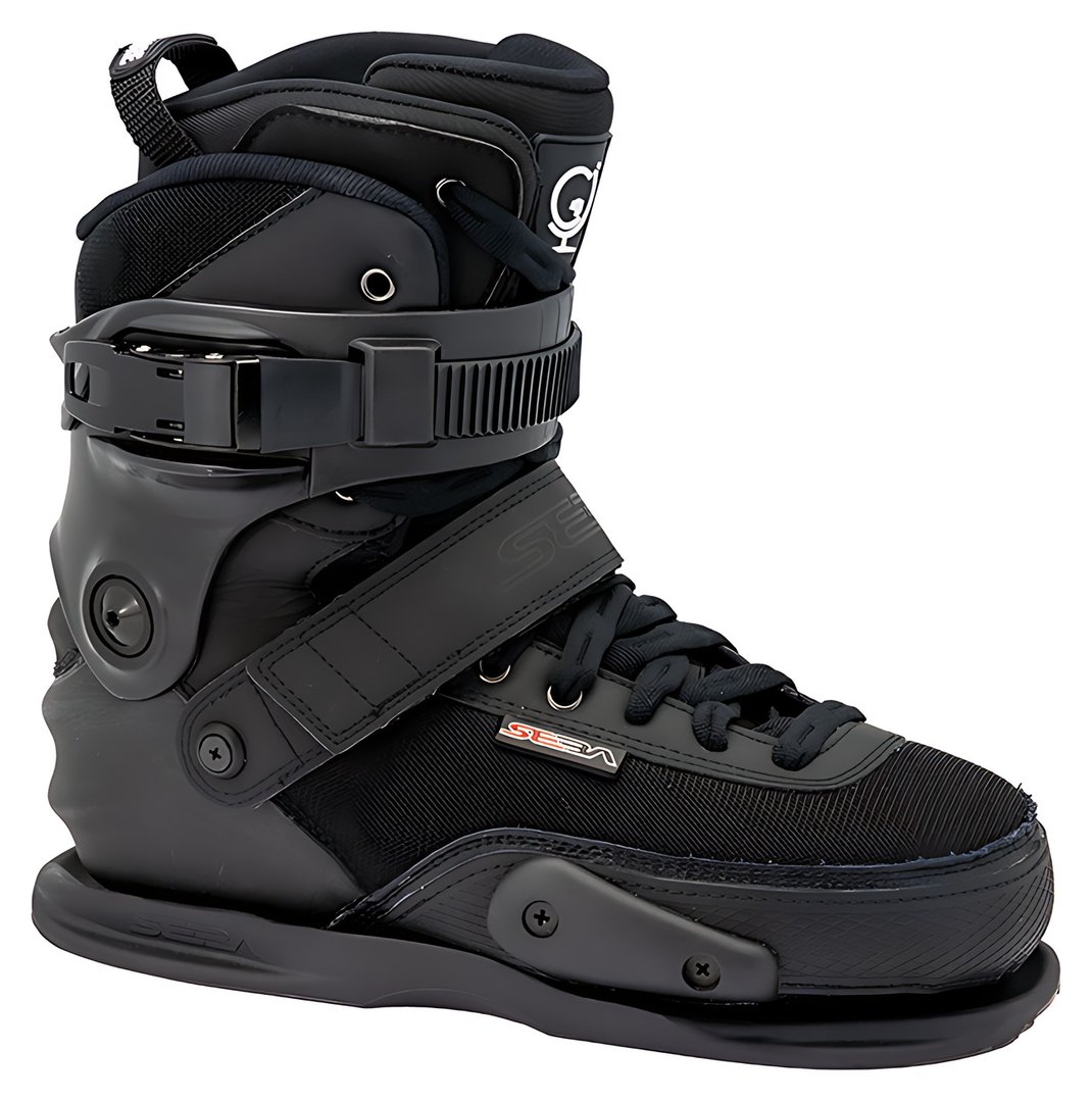 Seba CJ2 Prime street skate boot, black, side view