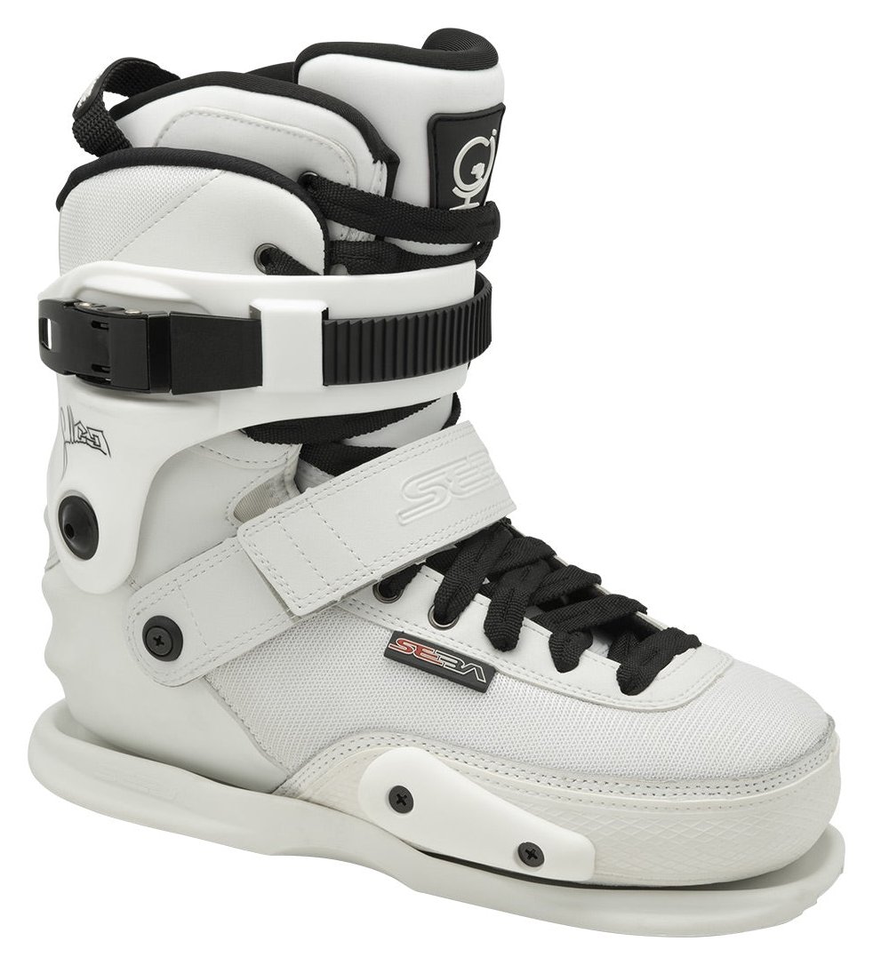 Seba CJ2 Prime street skate boot, white, side view