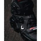 Seba Marathon 325 inline speed skate, close-up of the buckles and laces