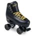 Sure-Grip Fame Black and Gold Roller Skates