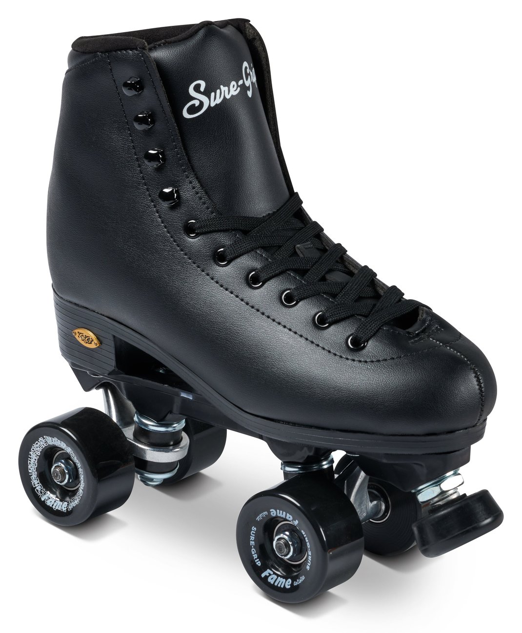 Sure-Grip Fame Black Roller Skates