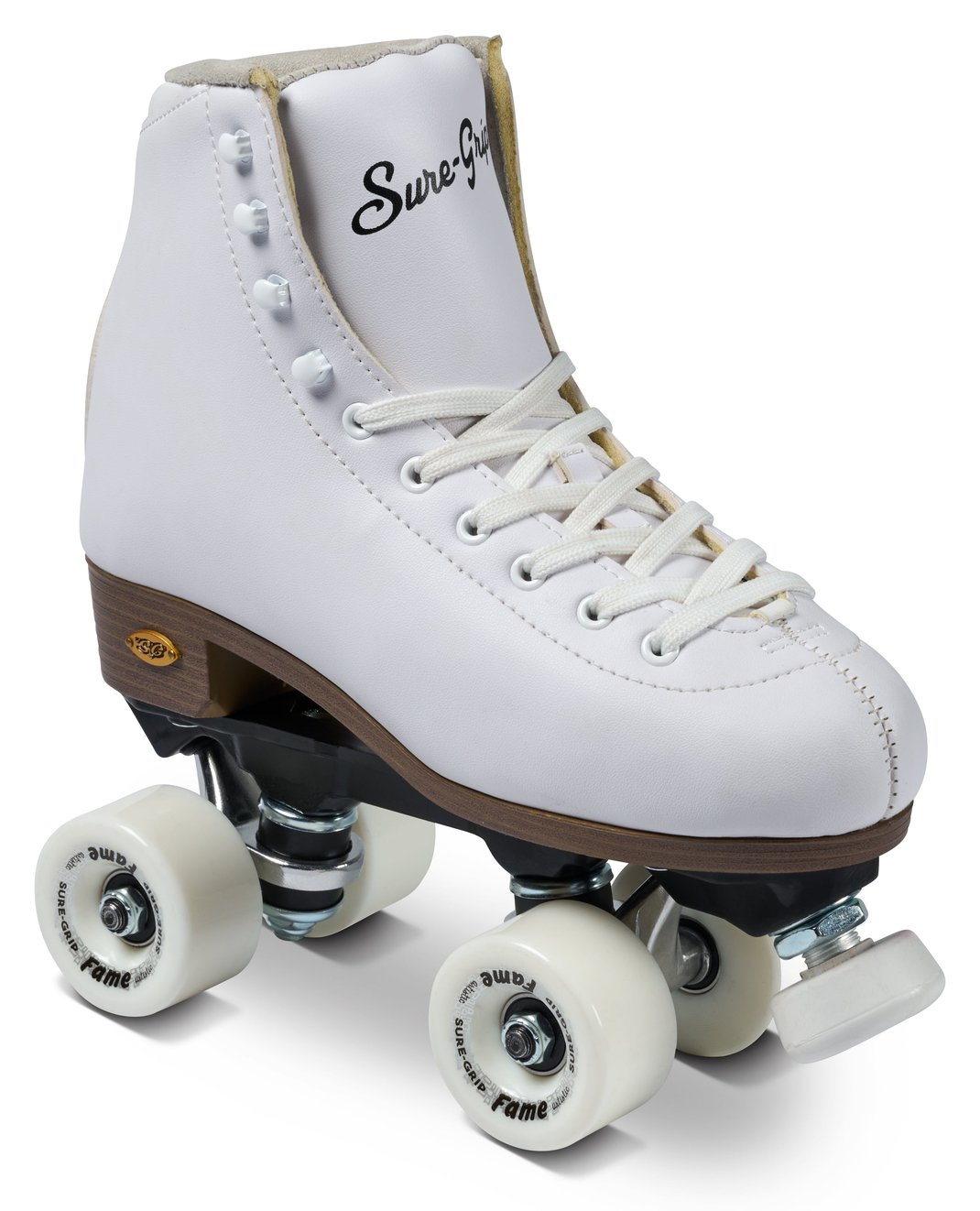 Sure-Grip Fame White Roller Skates