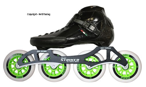 Luigino Strut Black Boot Striker 4x105 Frame
